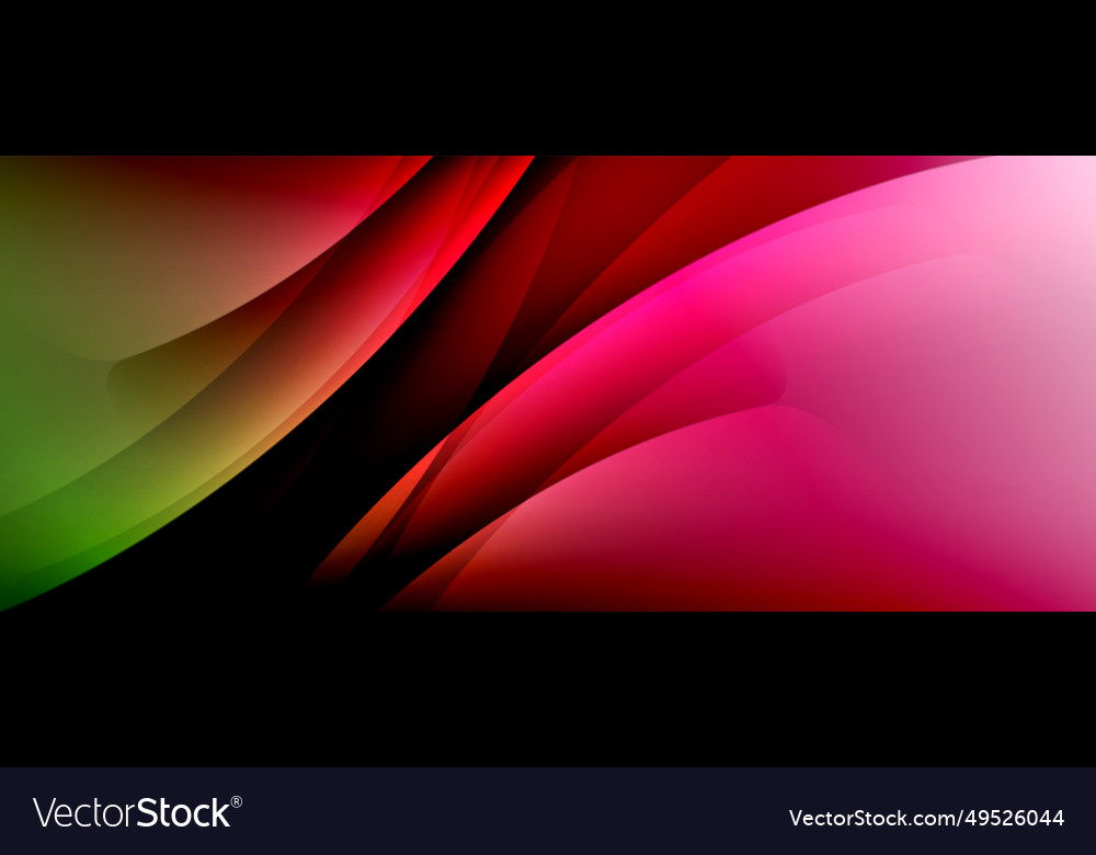 Dynamic flowing waves on gradient color background