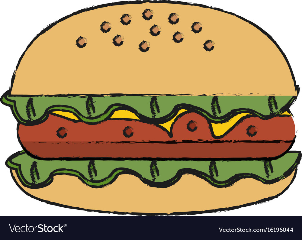 Hamburger Royalty Free Vector Image - VectorStock