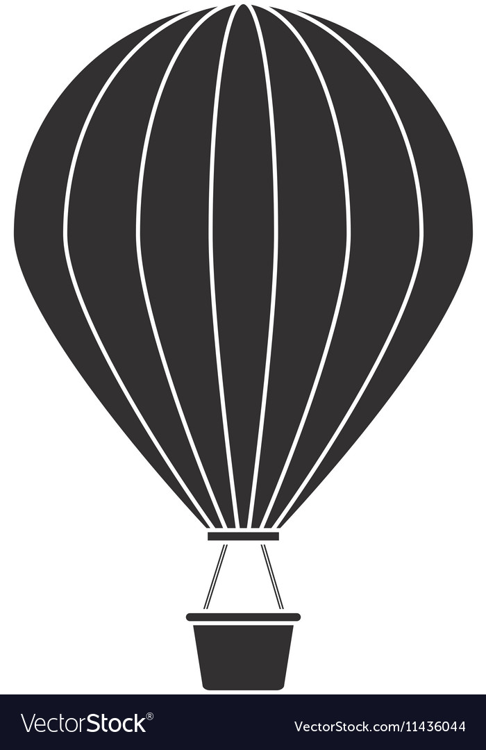 Isolated hot air balloon design Royalty Free Vector Image