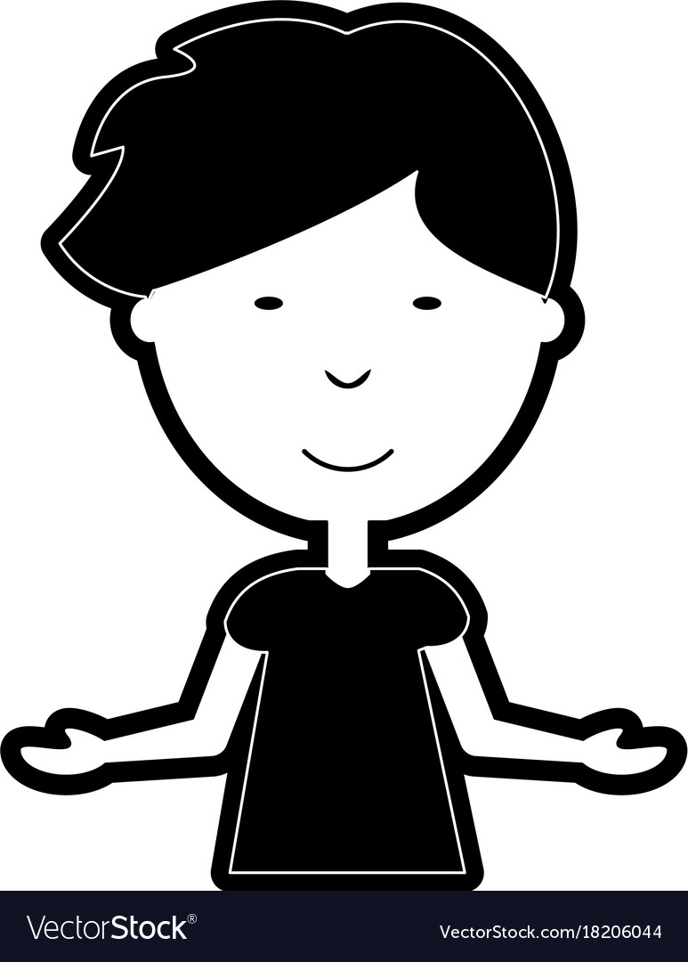 Man with open arms
