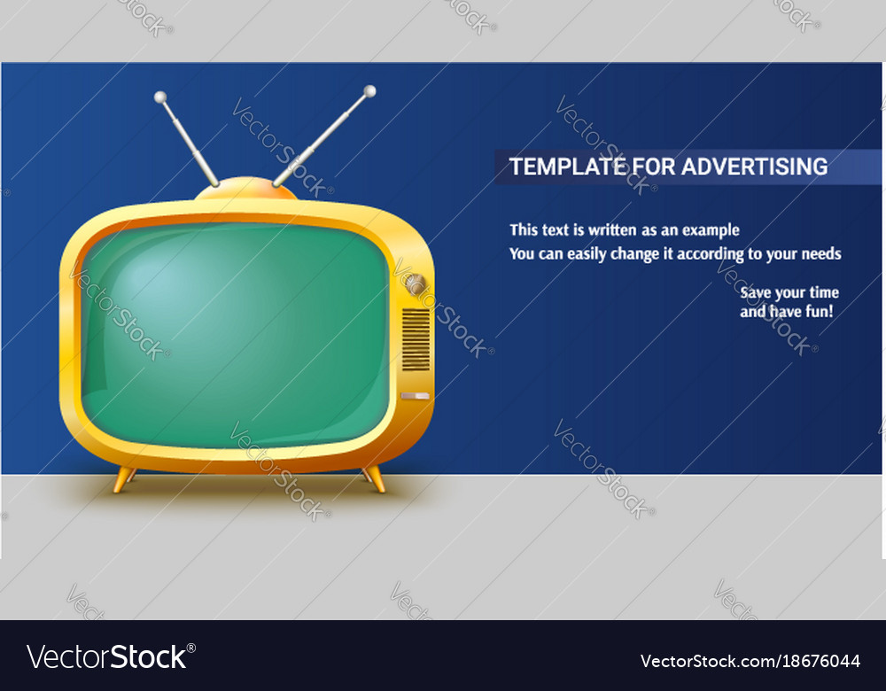 poster template with retro