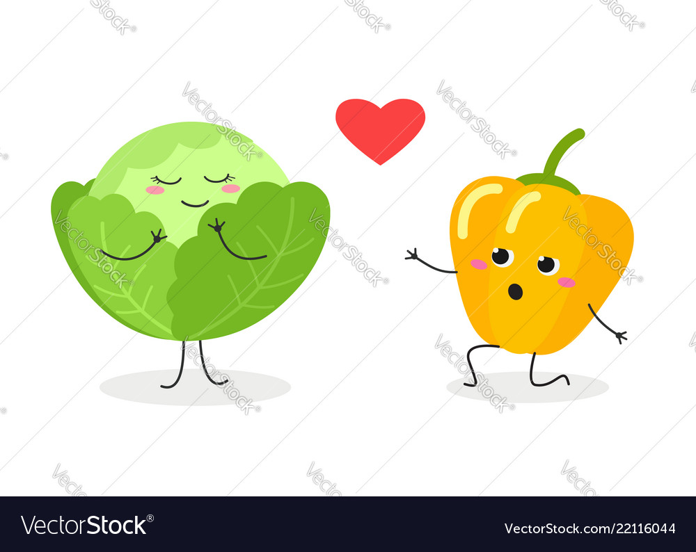 Romantic veggie scene Royalty Free Vector Image Romantic veggie scene Royalty Free Vector Image