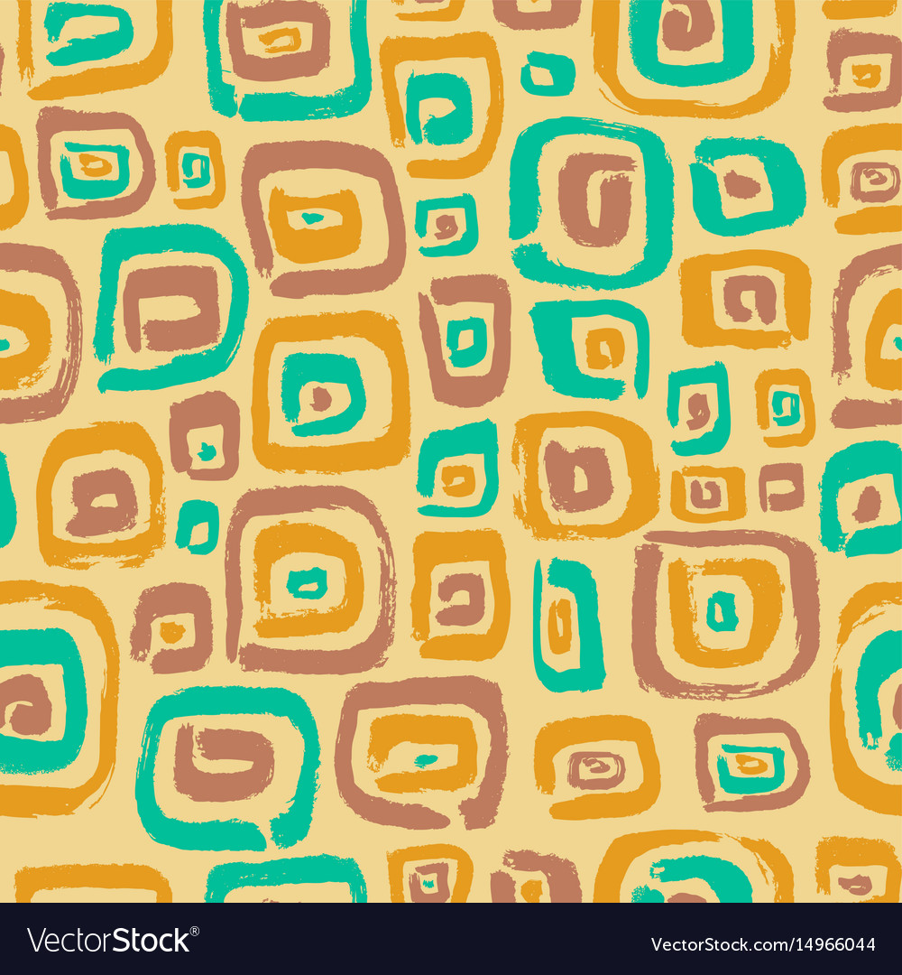 Seamless pattern with abstract square elements