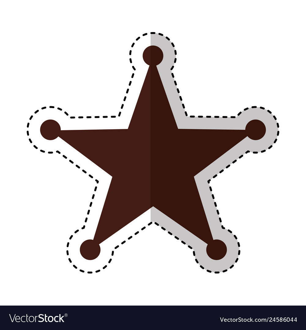 Serif star medal icon