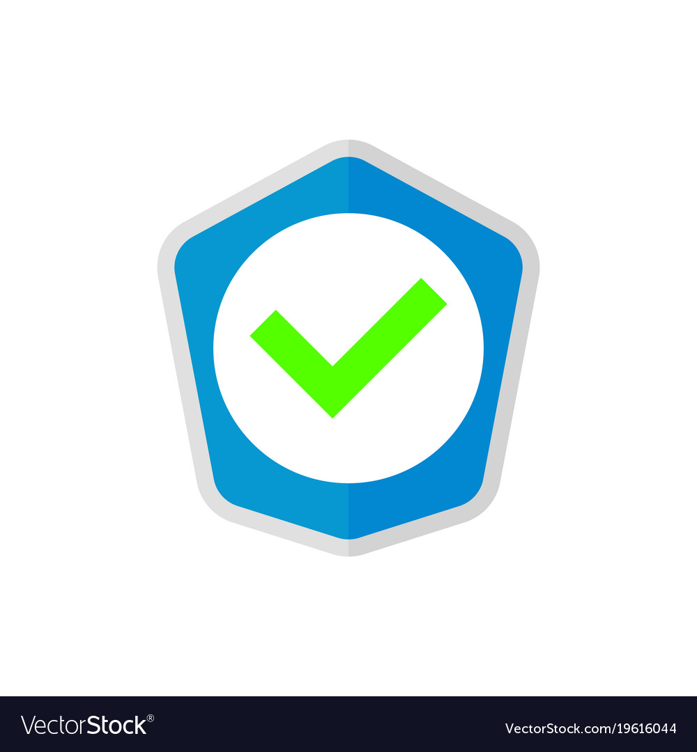 Shield with check mark icon