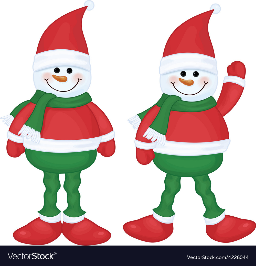 Snowman Royalty Free Vector Image - VectorStock