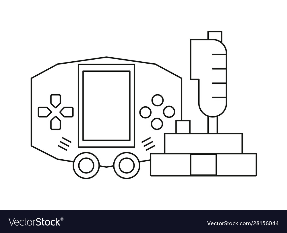 Video game control with display handle icon