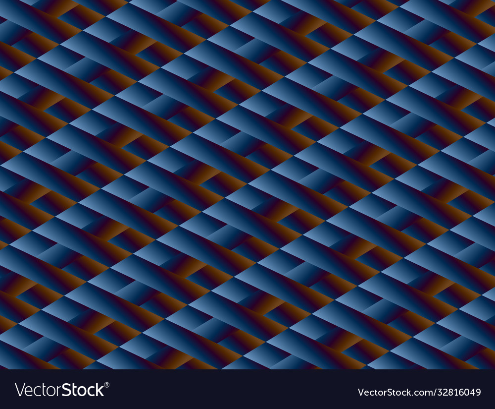 Abstract symmetrical diagonal pattern in blue