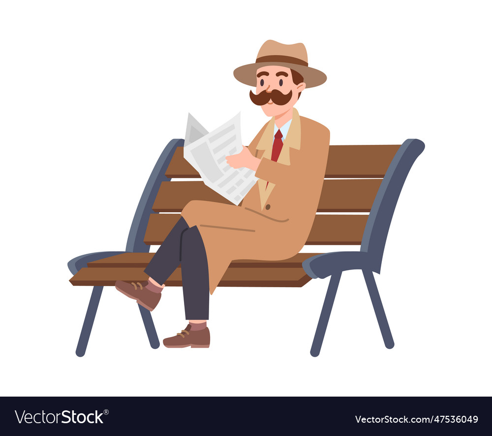 Isolated of man with mustache