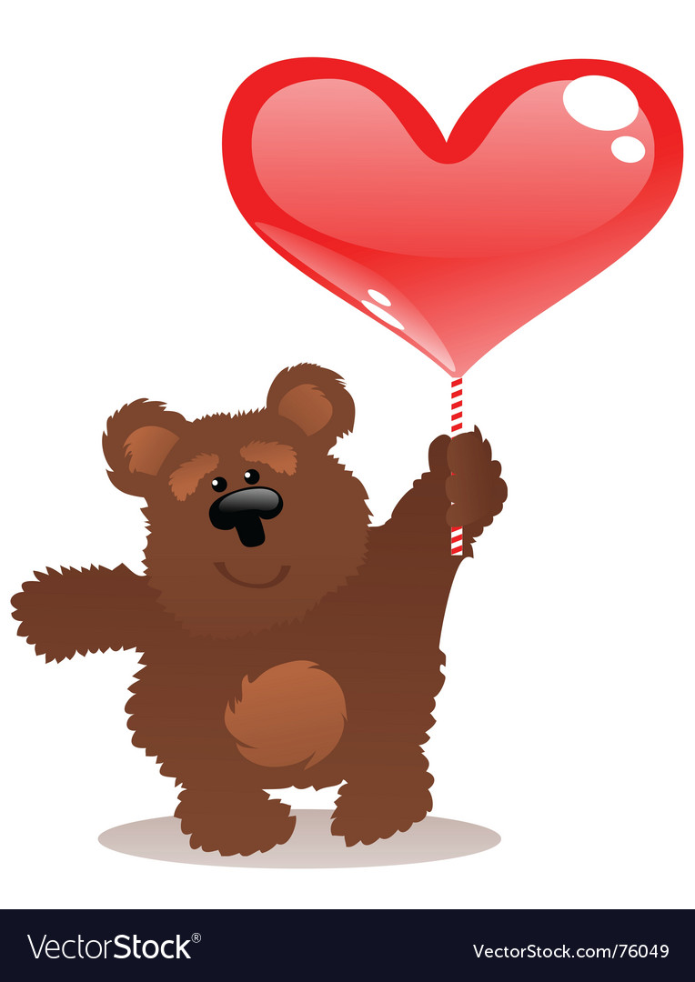 Teddy bear and heart