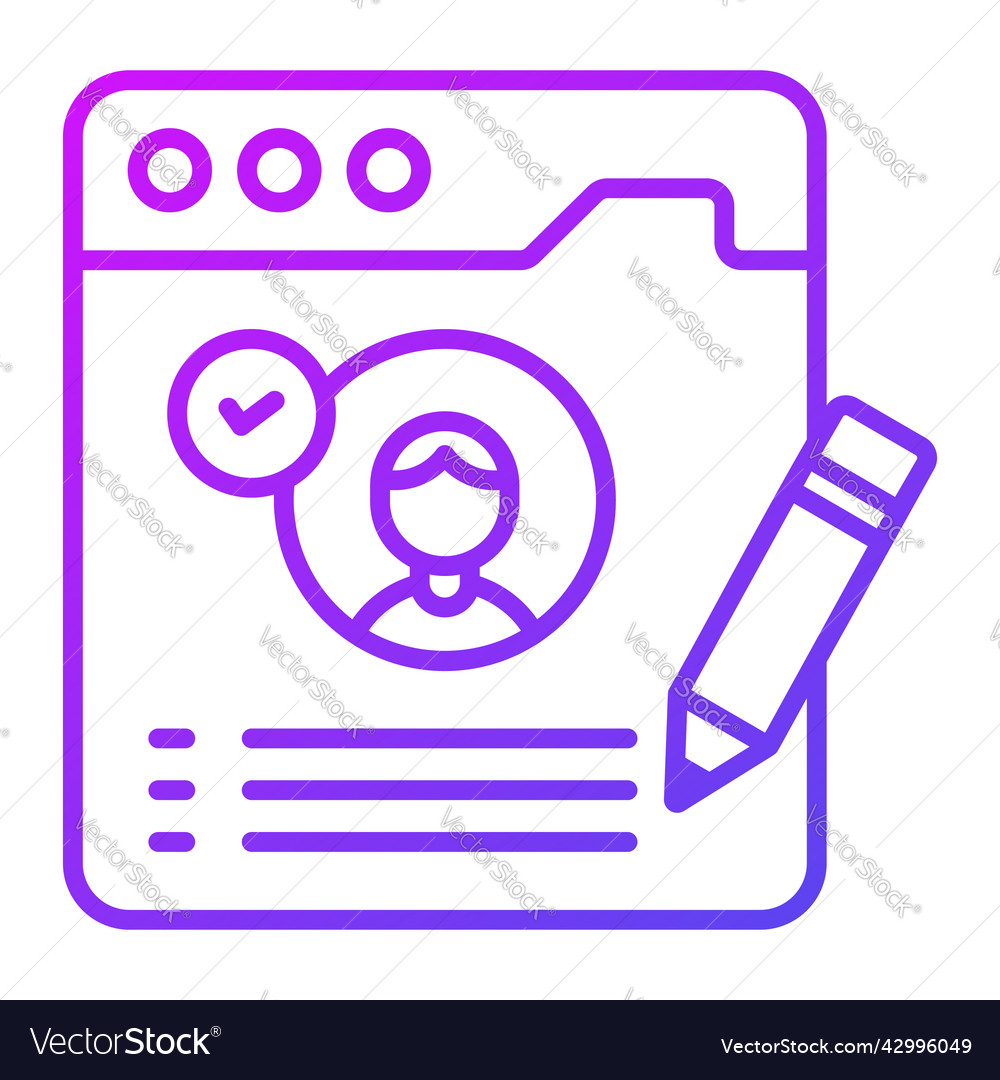 Web account modern concepts design