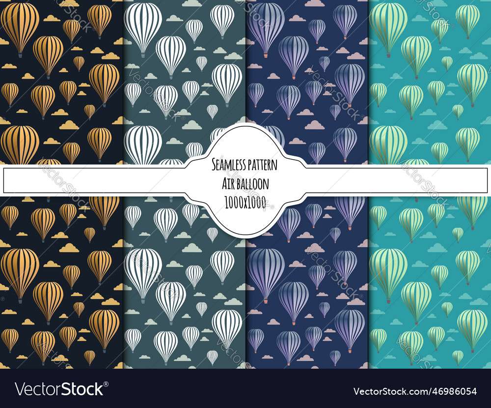 A set of seamless pattern vector image A set of seamless pattern