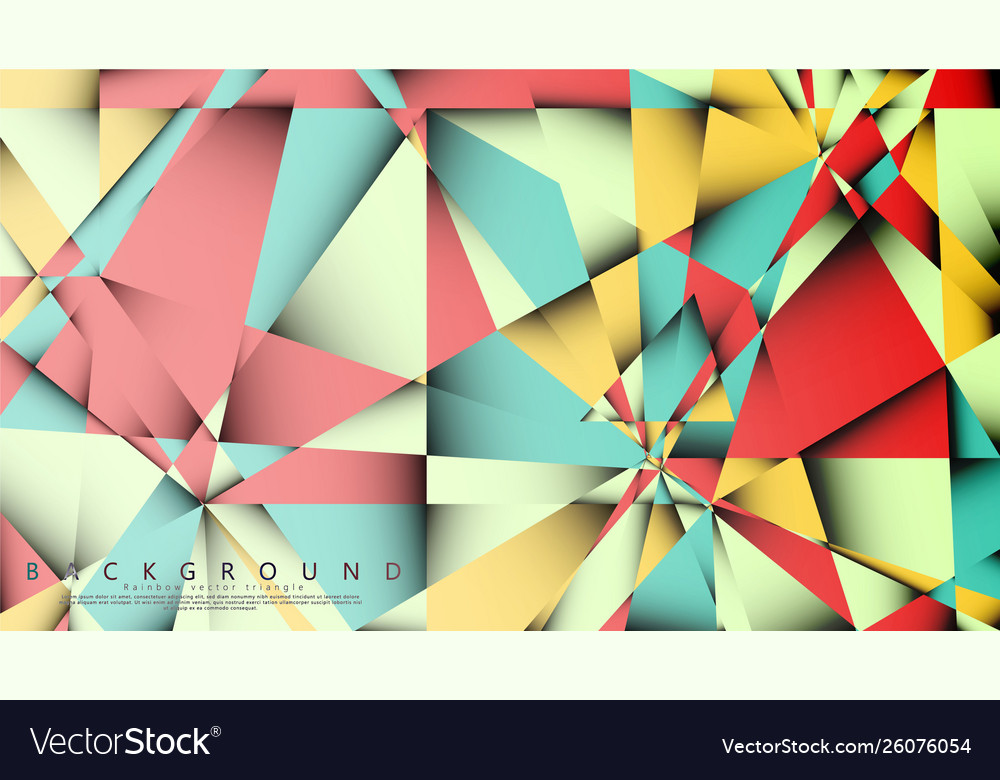 Background mosaic triangle vector image Background mosaic triangle