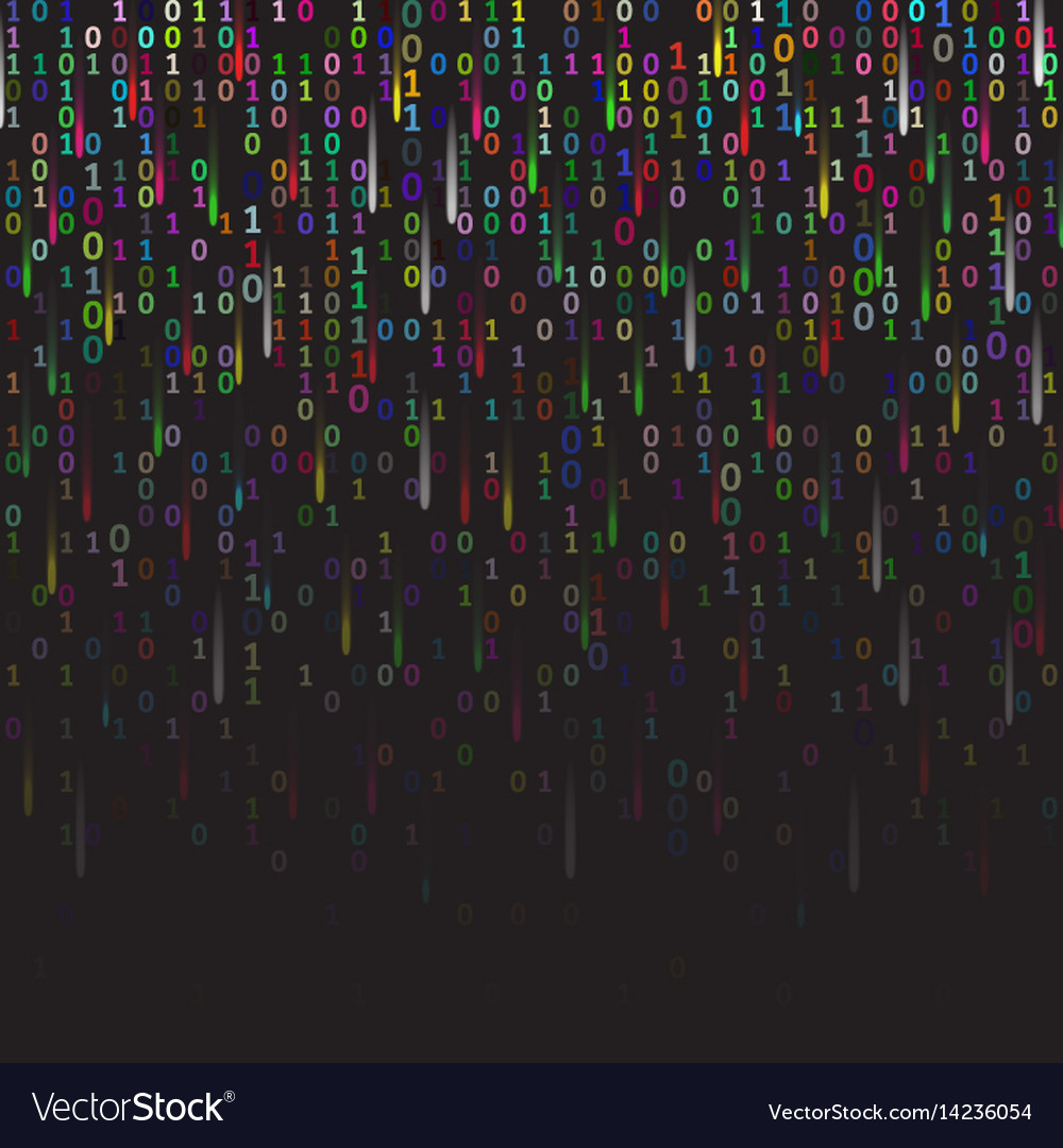 Binary Code Fireworks Digital Display