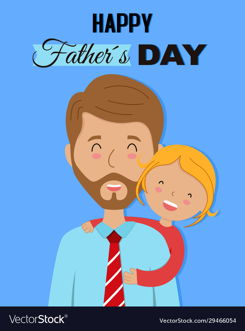 Fathers day card Royalty Free Vector Image - VectorStock