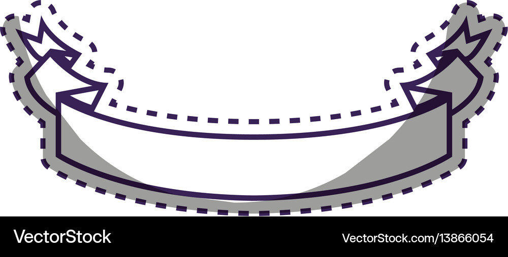 Figure ribbon decoration design Royalty Free Vector Image