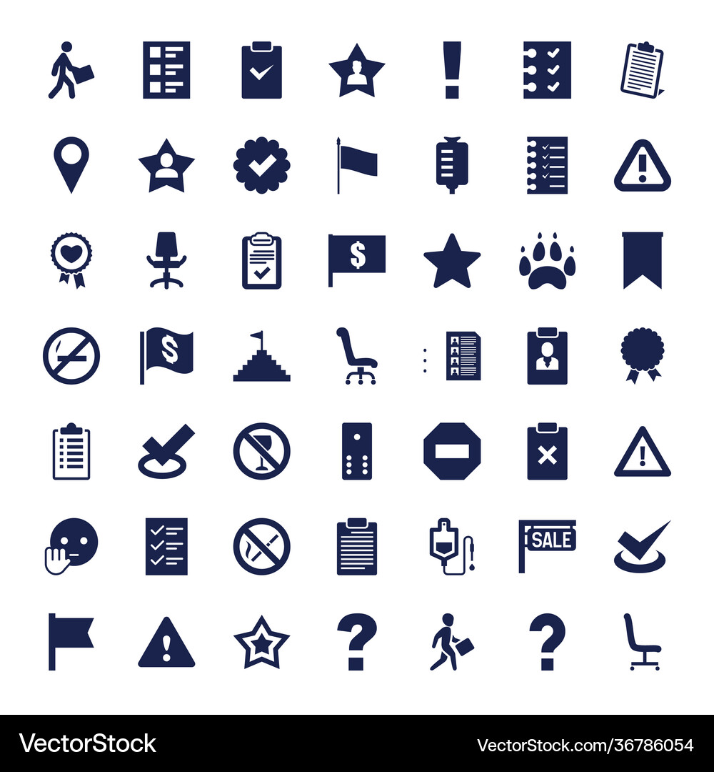 Mark icons Royalty Free Vector Image - VectorStock