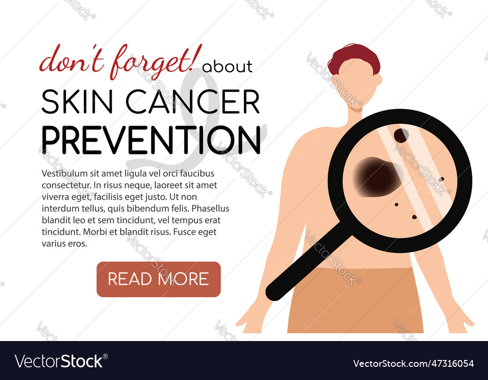 Melanoma And Skin Cancer Prevention Royalty Free Vector