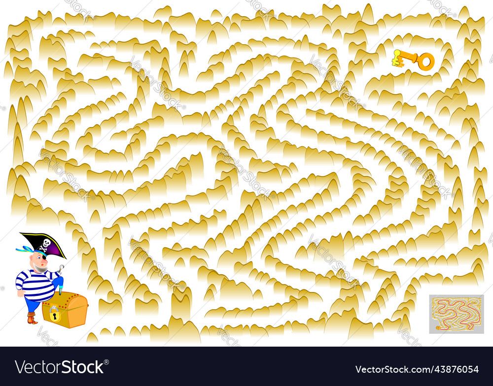 Pirate Maze Puzzle - Find the Key