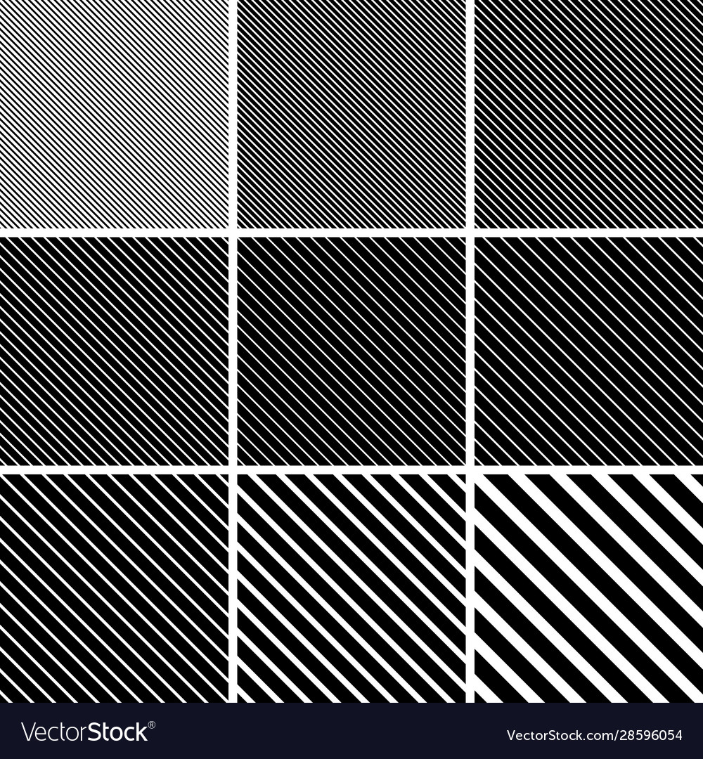 Set diagonal stripe line patterns