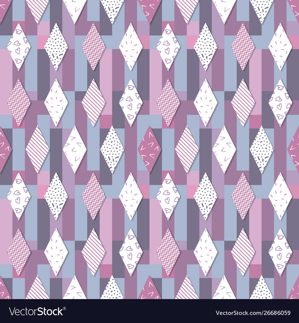 Abstract seamless pattern diamonds Royalty Free Vector Image