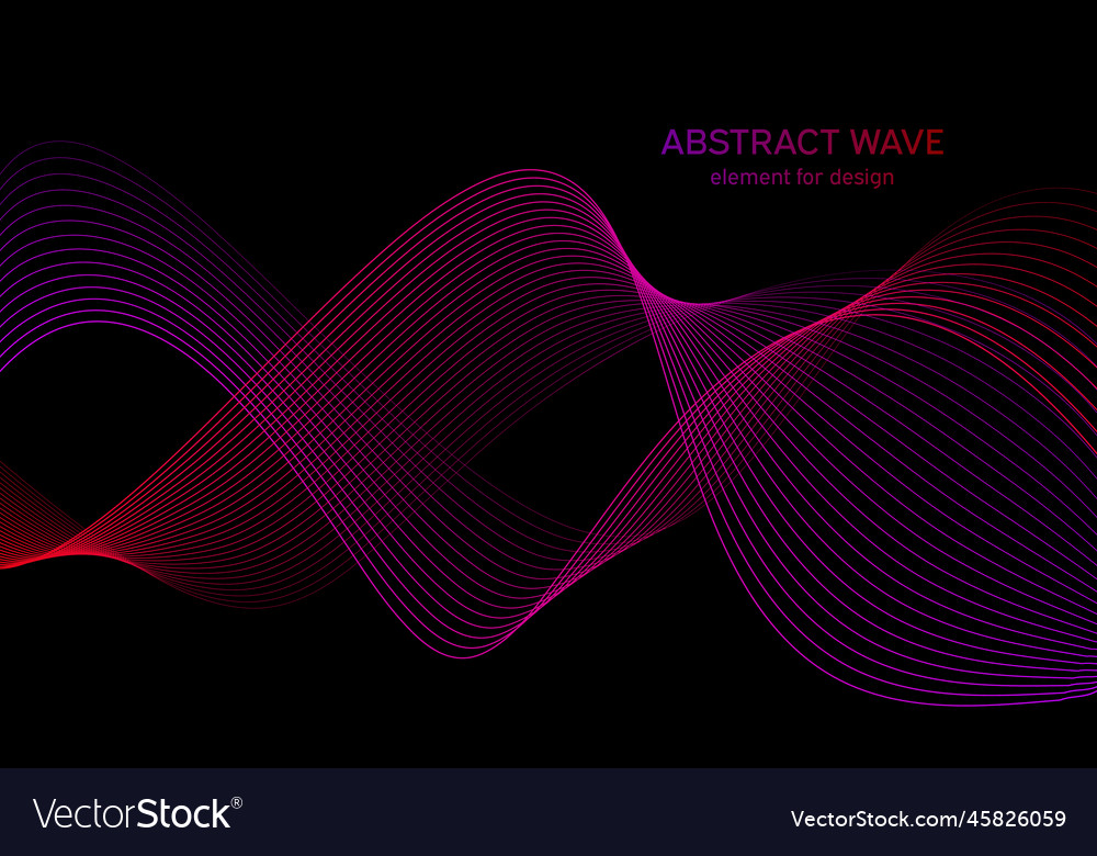 Abstract wave element for design digital vector image Abstract wave element for design digital
