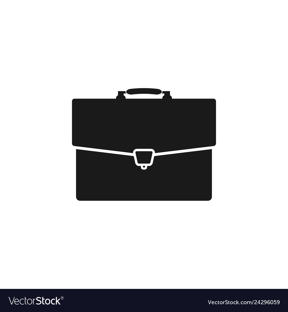 Briefcase icon design template isolated