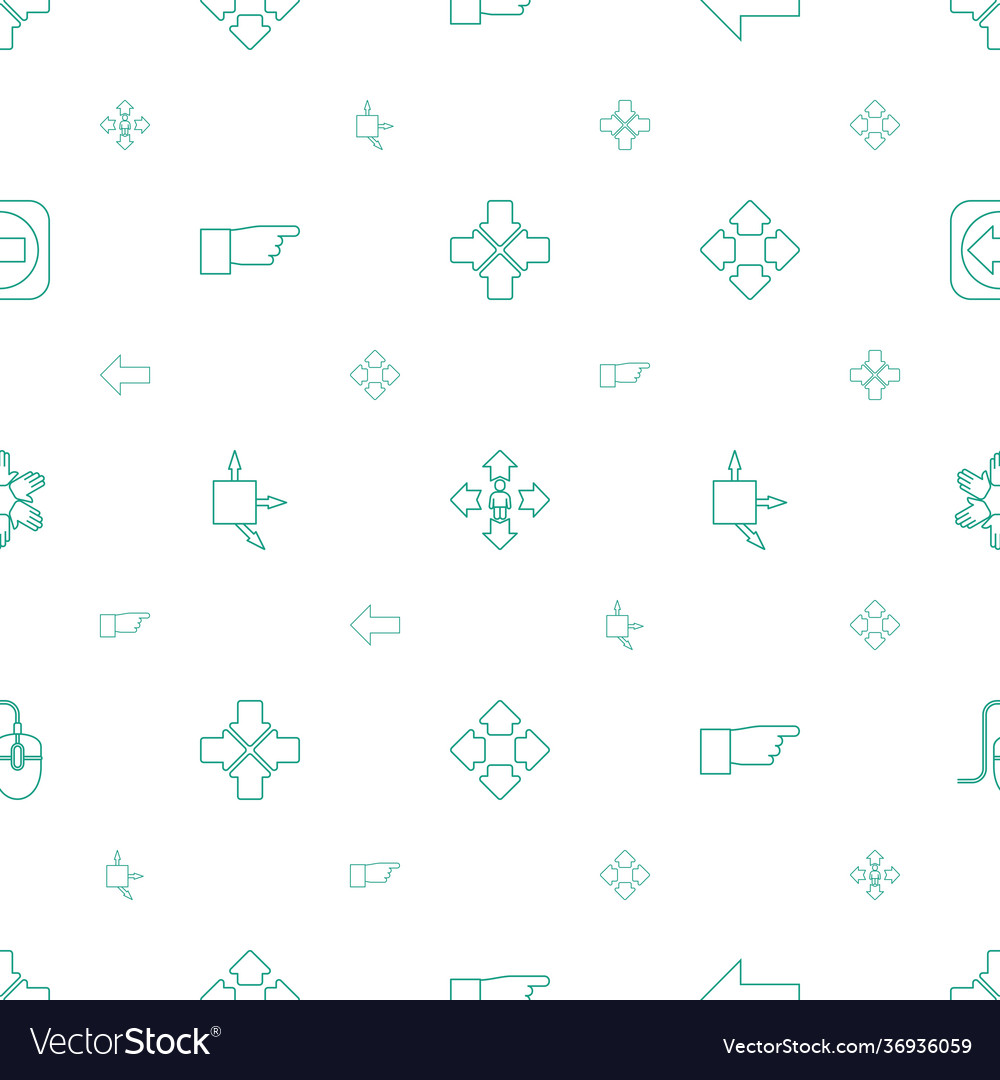 Cursor icons pattern seamless white background