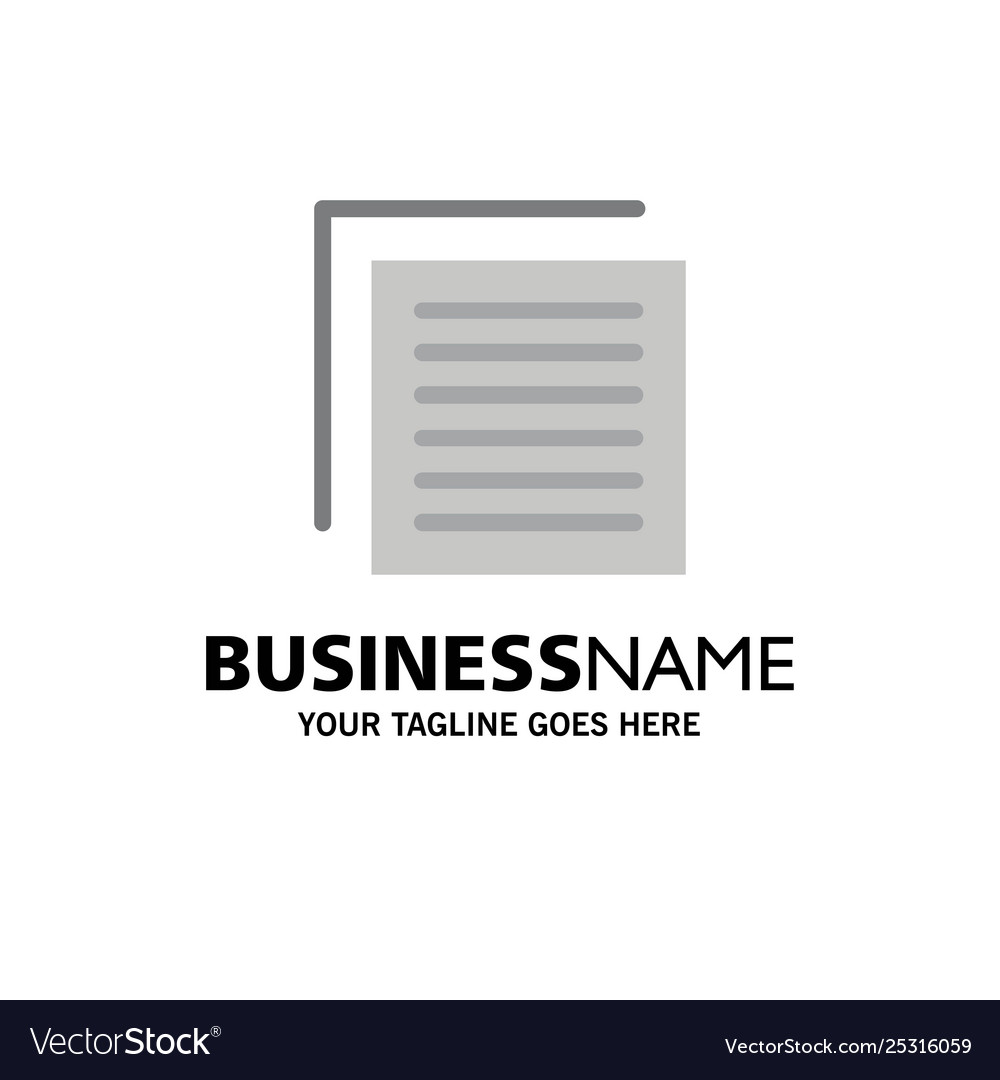 Document file user interface business logo