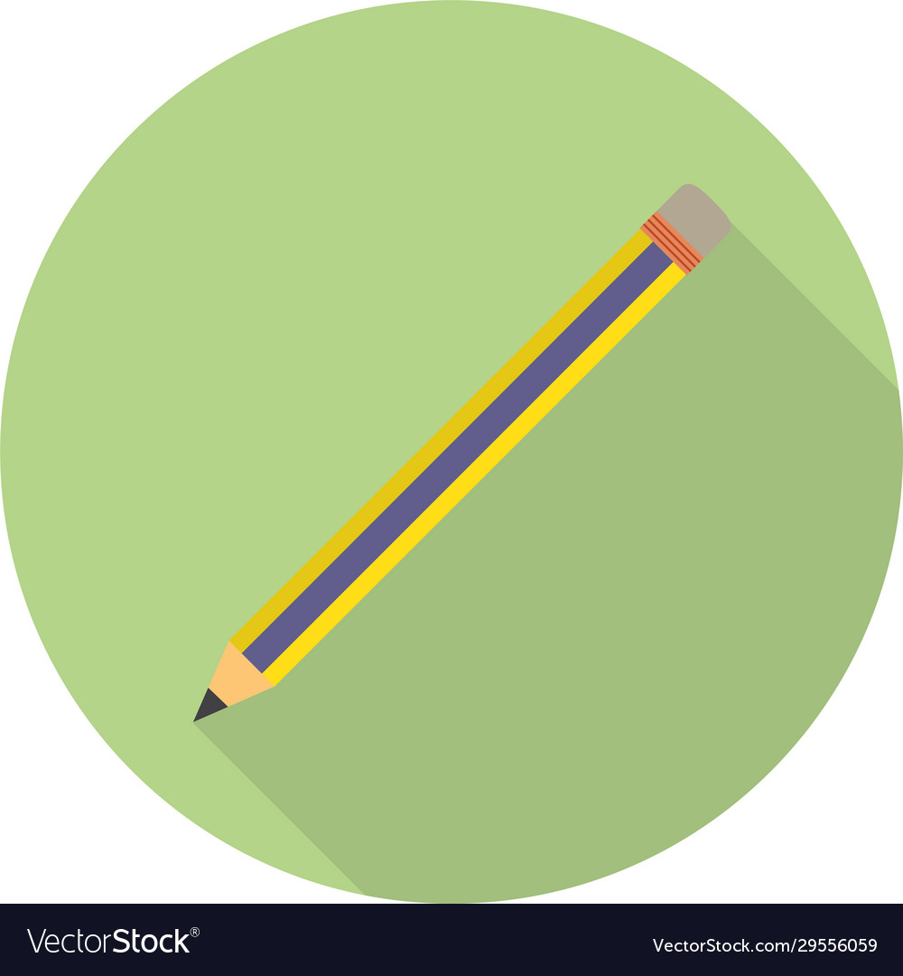 Flat pencil icon