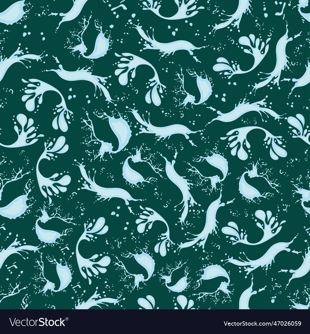 Seamless pattern with splashes