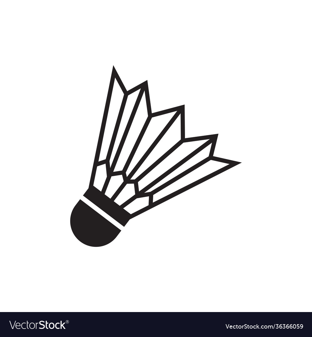 Shuttlecock Icon Design Template Isolated Vector Image 9808