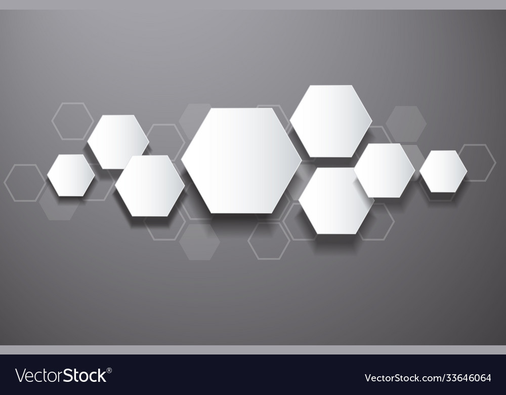 Abstract bee hive hexagon and space background vector image Abstract bee hive hexagon and space background