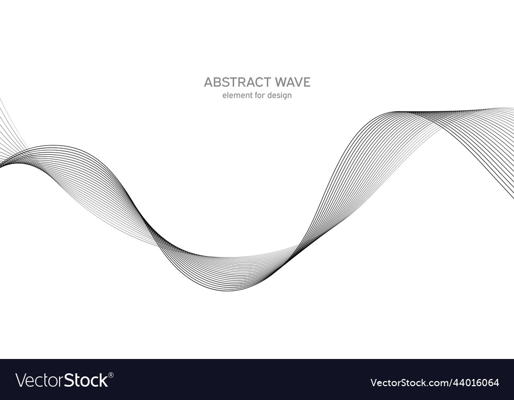 Abstract wave element for design digital