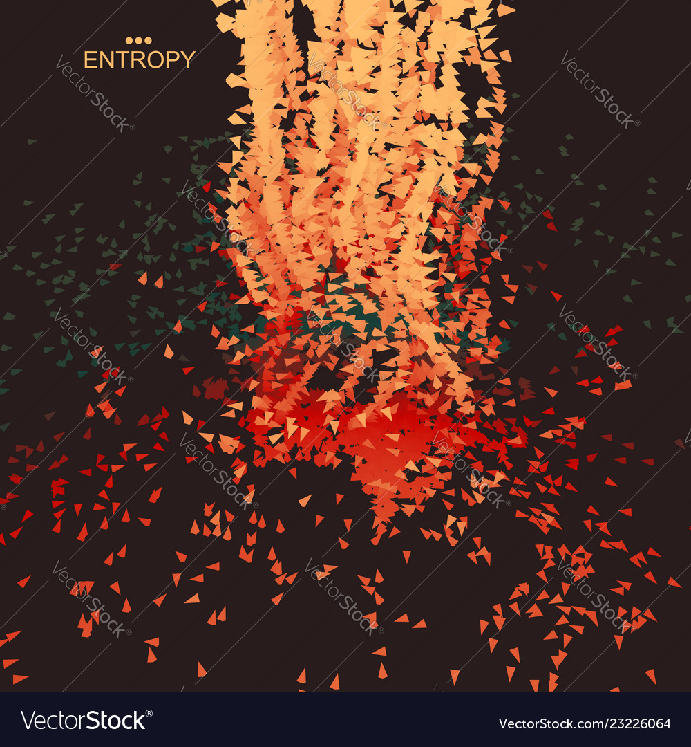 Array with dynamic emitted particles futuristic vector image Array with dynamic emitted particles futuristic