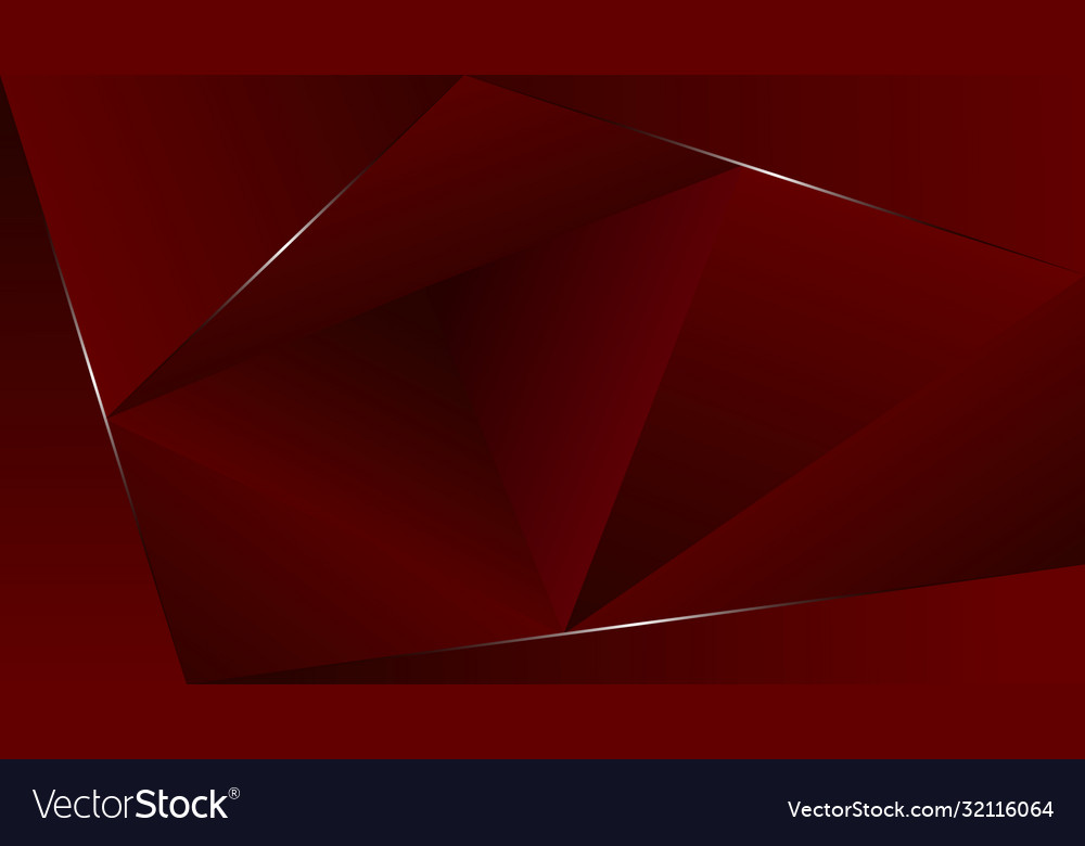 Background from triangles with gradient red fill vector image Background from triangles with gradient red fill