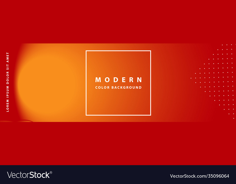 Banner template design with header interface vector image Banner template design with header interface