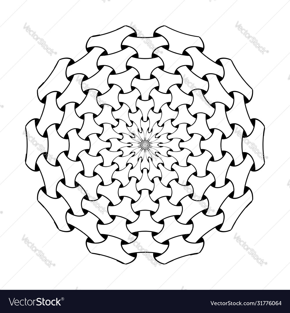 Circle pattern vector image Circle pattern