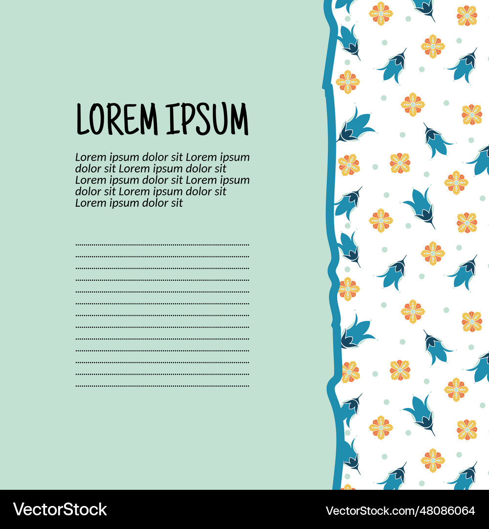 Floral seamless pattern background Royalty Free Vector Image