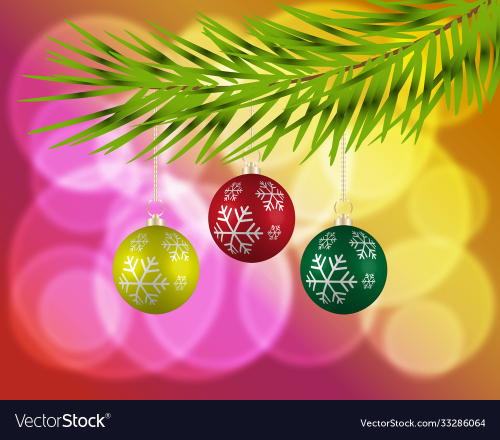 Holiday background card template with christmas