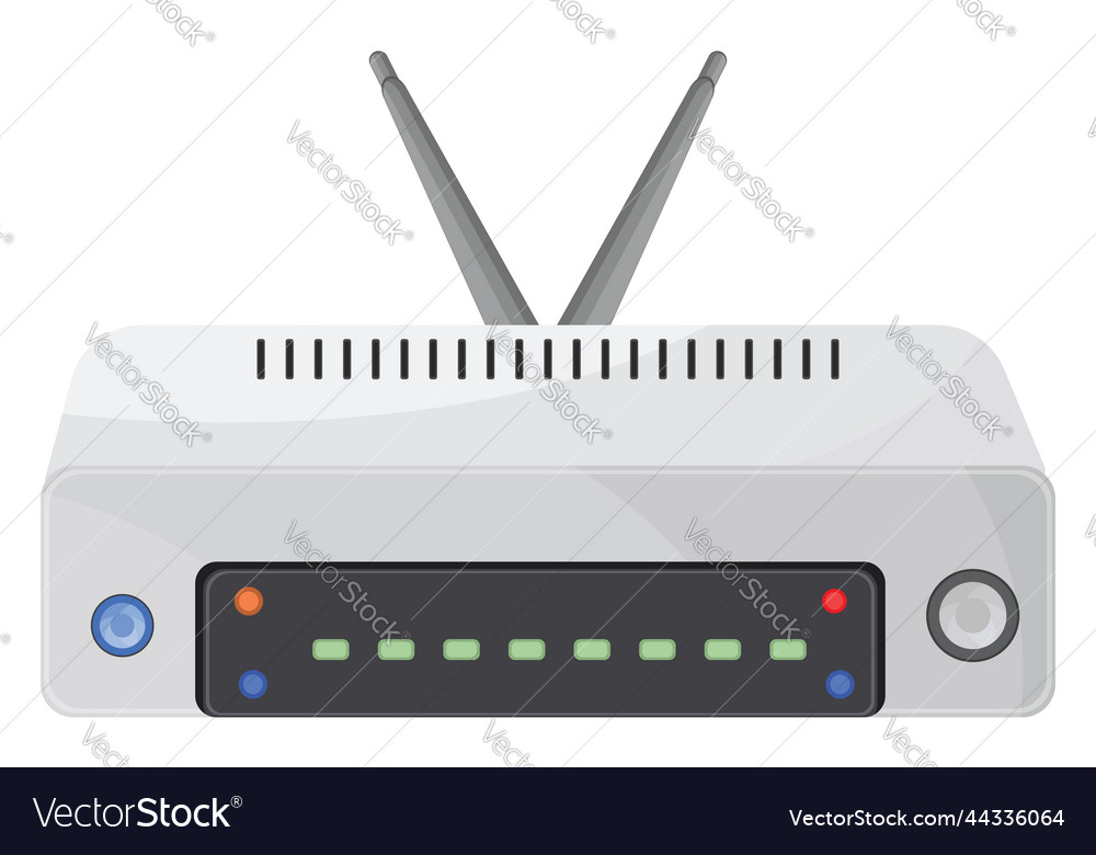 Internet Router On A White Background Royalty Free Vector