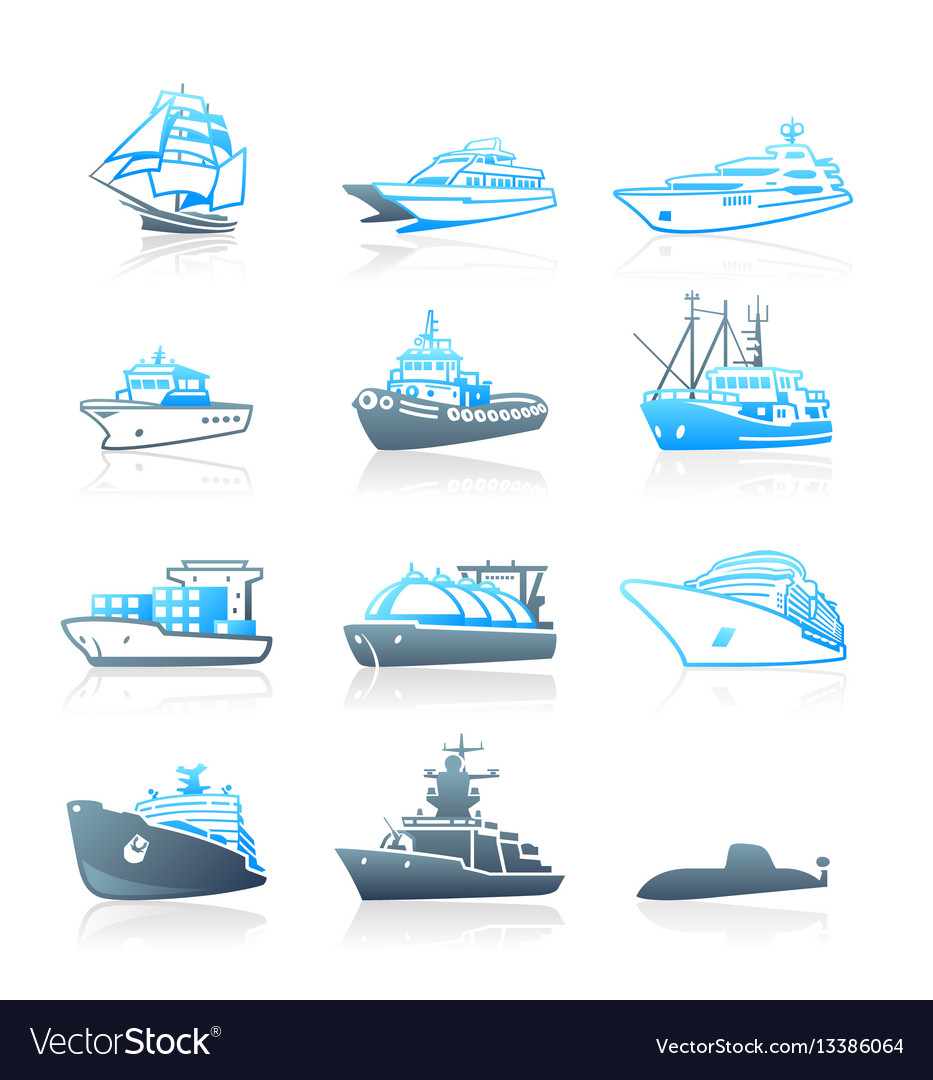 Marine traffic icons - marine series Royalty Free Vector