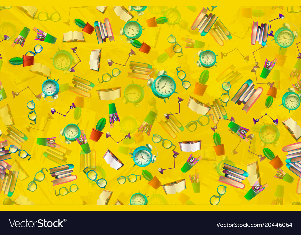 Seamless pattern abstract school