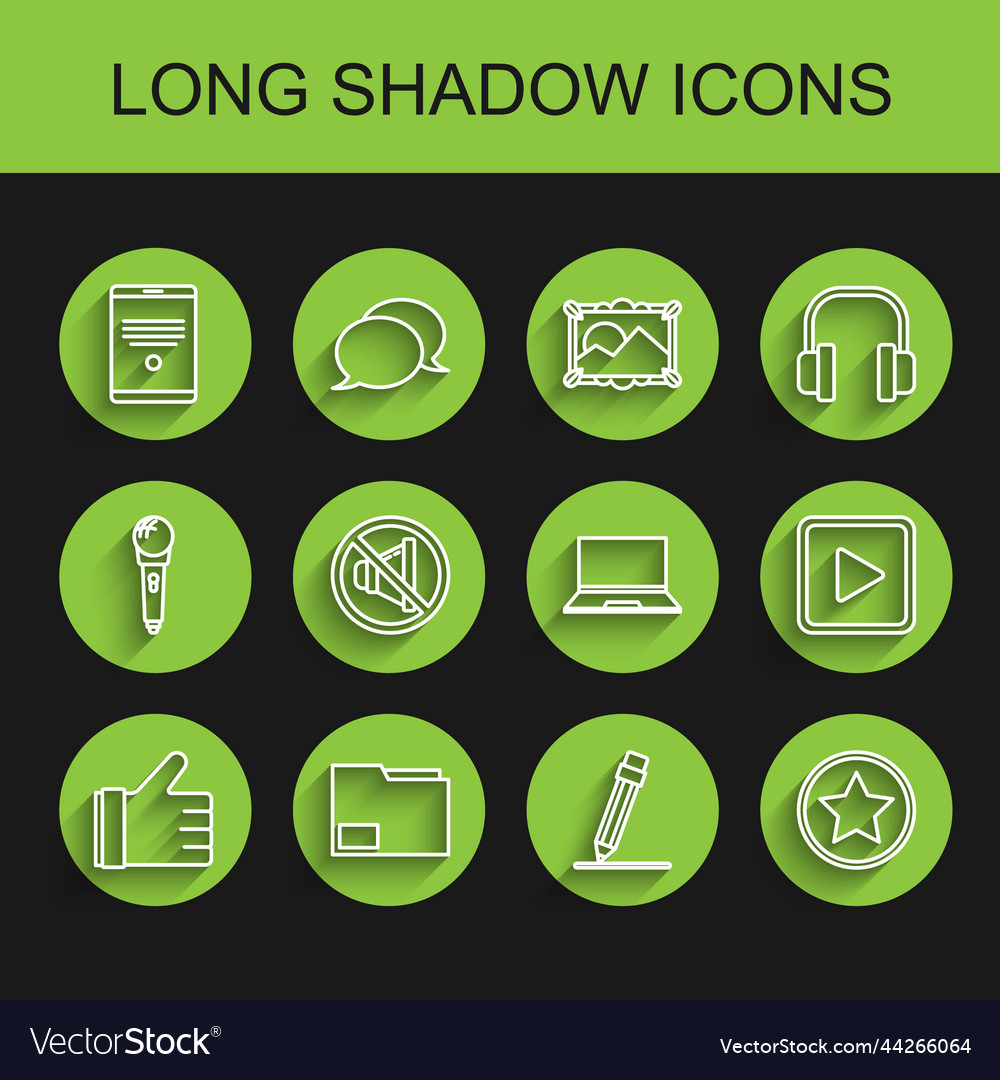 Set line hand like document folder tablet vector image Set line hand like document folder tablet