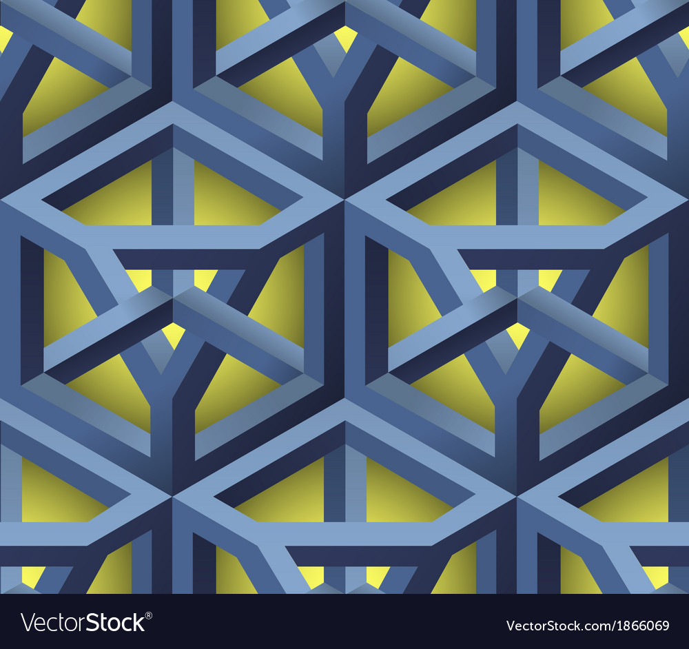 3d lattice seamless pattern