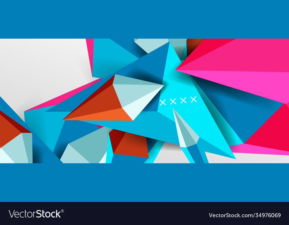 3d low poly abstract shape background