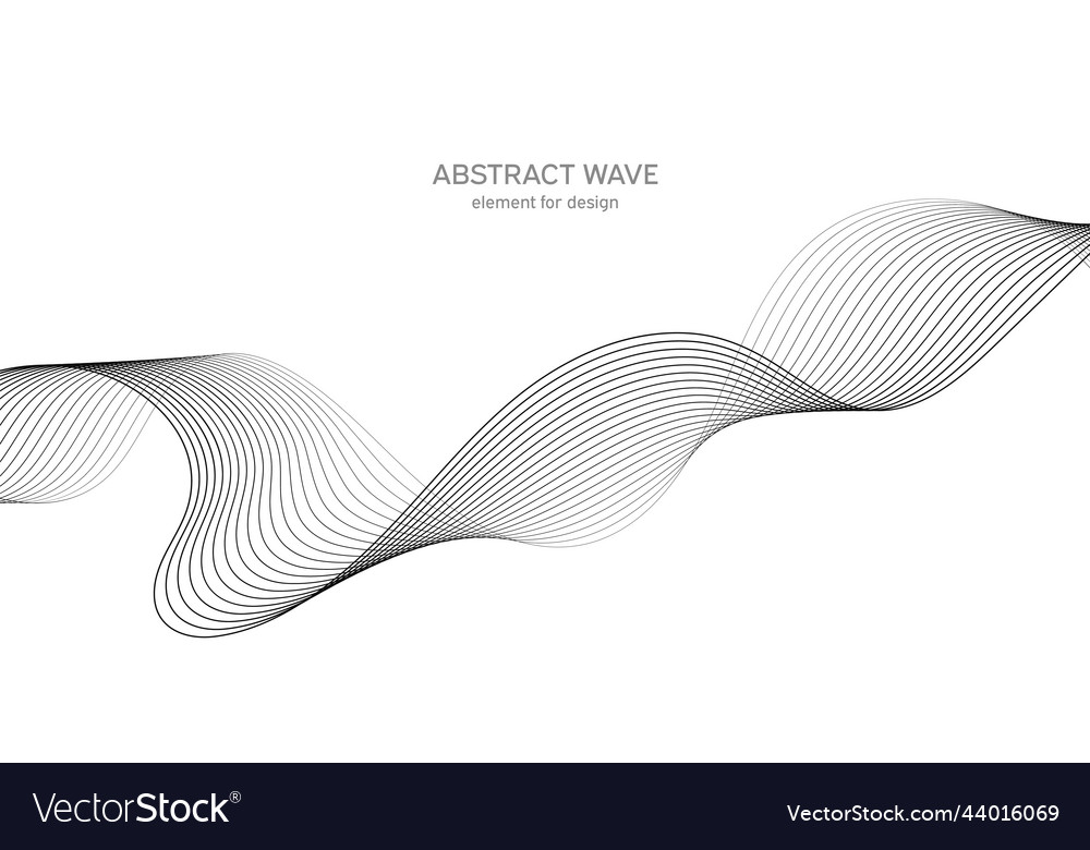 Abstract wave element for design digital vector image Abstract wave element for design digital
