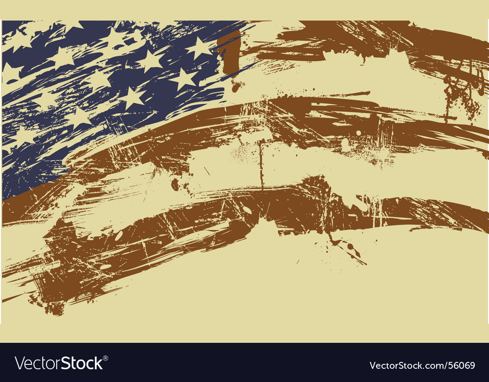 American Flag Grunge