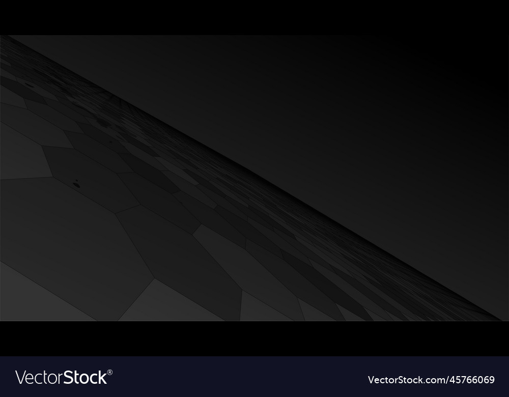 Black background hexagon grid on dark gradient