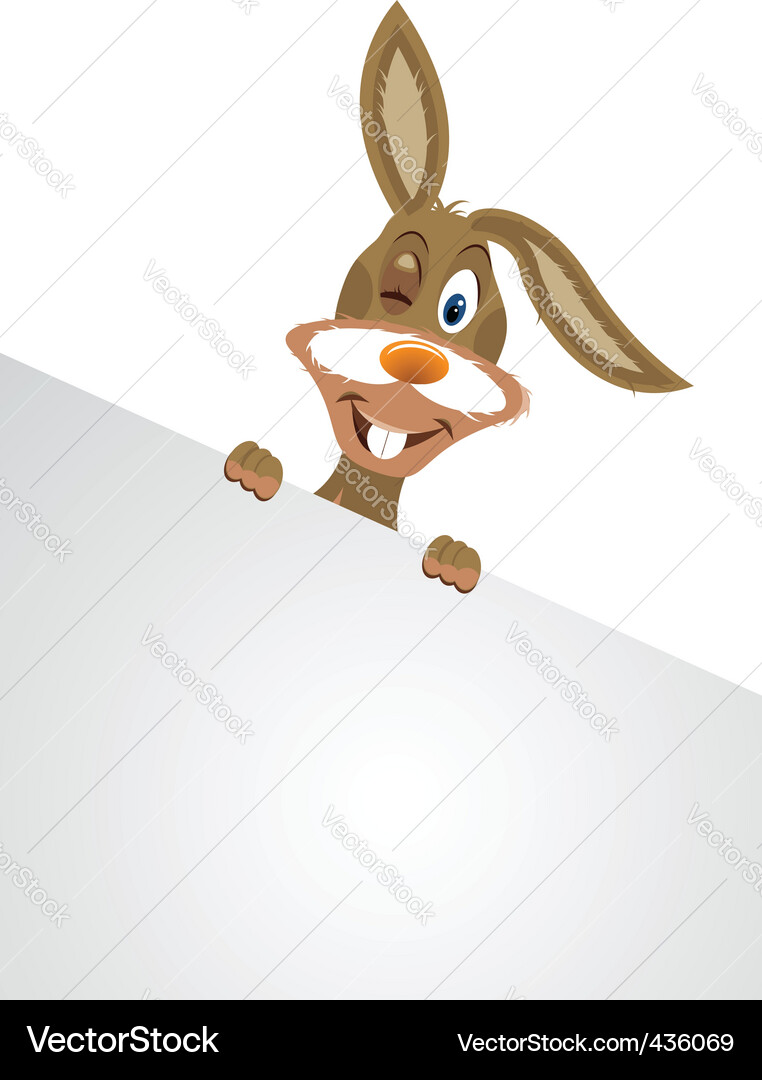 Cute easter bunny Royalty Free Vector Image - VectorStock